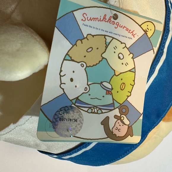 Sumikko Gurashi Neko Cat 2022 San-x Sailor Plush Stuffed Toy 9 In NWT - Picture 5 of 6